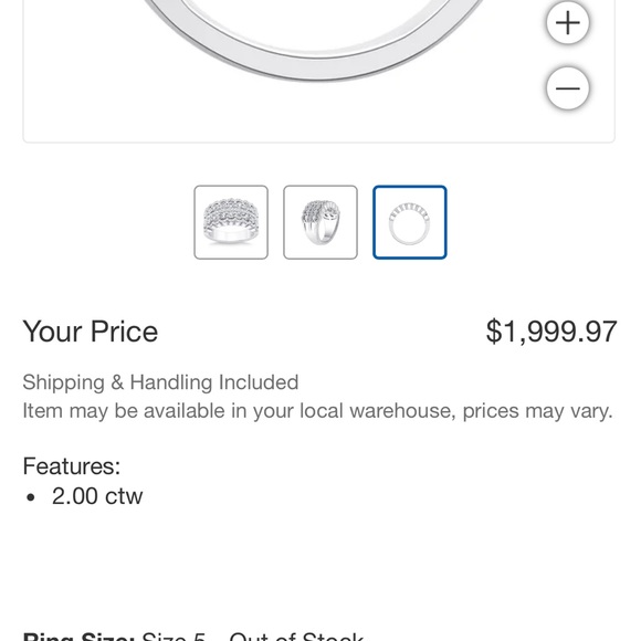 2 carat diamond band - Picture 4 of 6